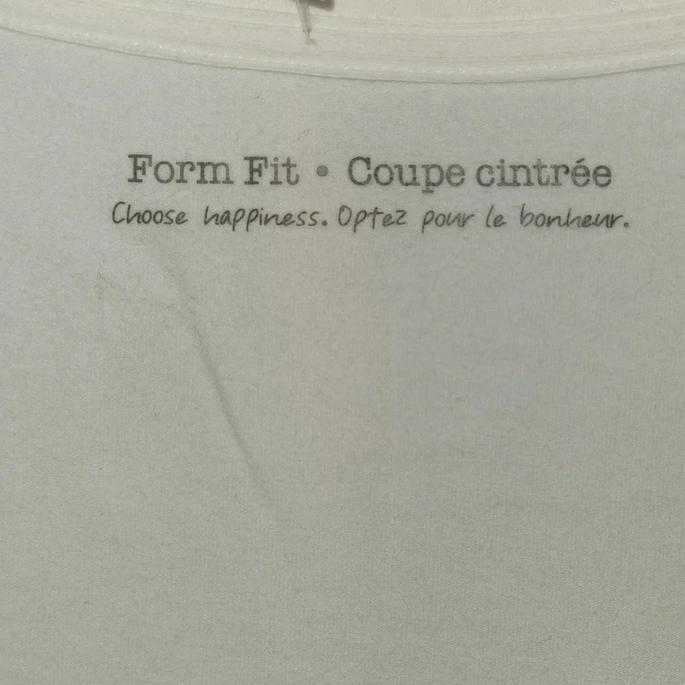 Vintage White Form Fit T-shirt Short Sleeve XXL - Picture 5 of 7